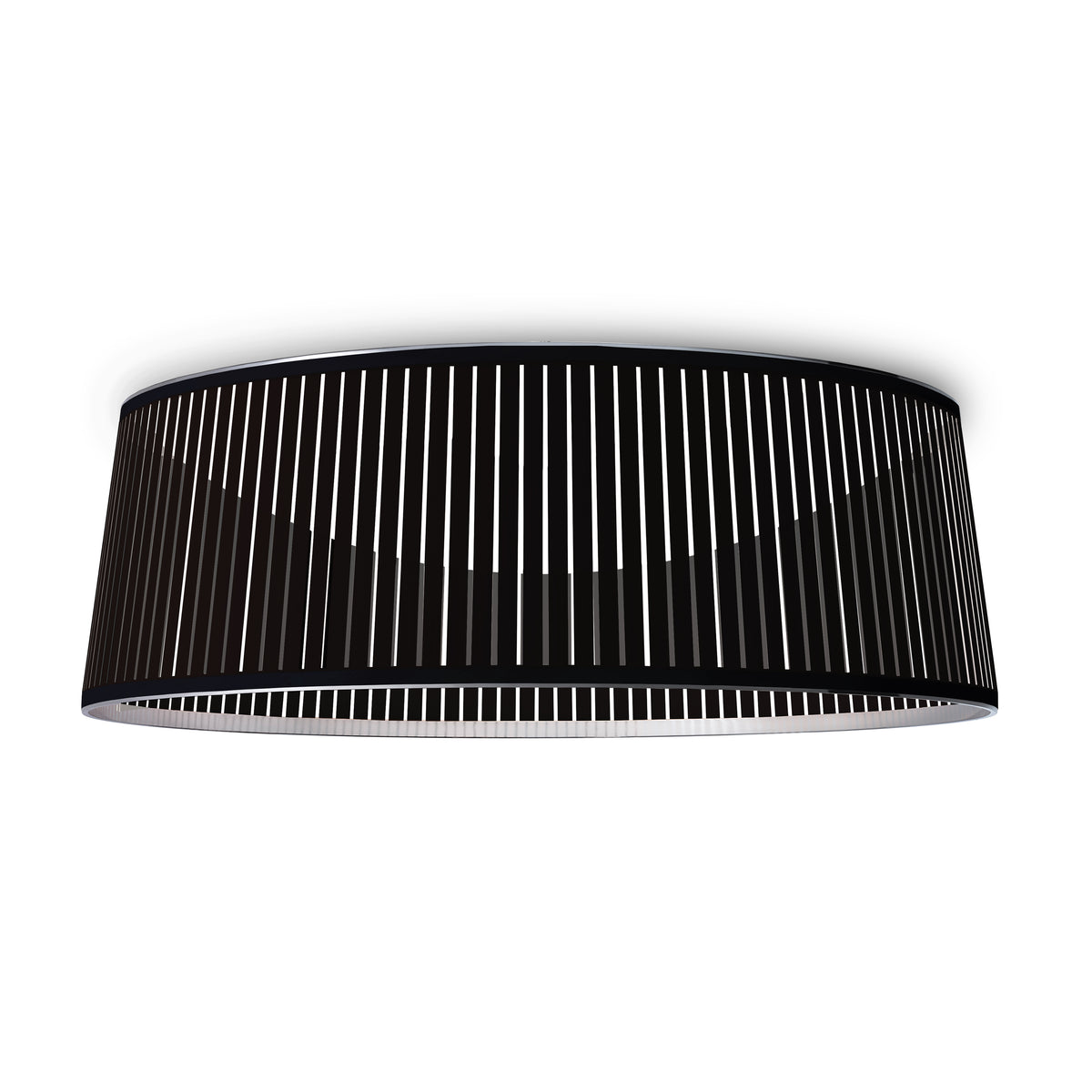 Pablo Solis Drum LED Flush Mount in Solis Drum 36, Black