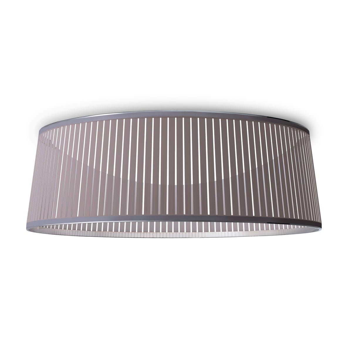 Pablo Solis Drum LED Flush Mount in Solis Drum 36, Silver