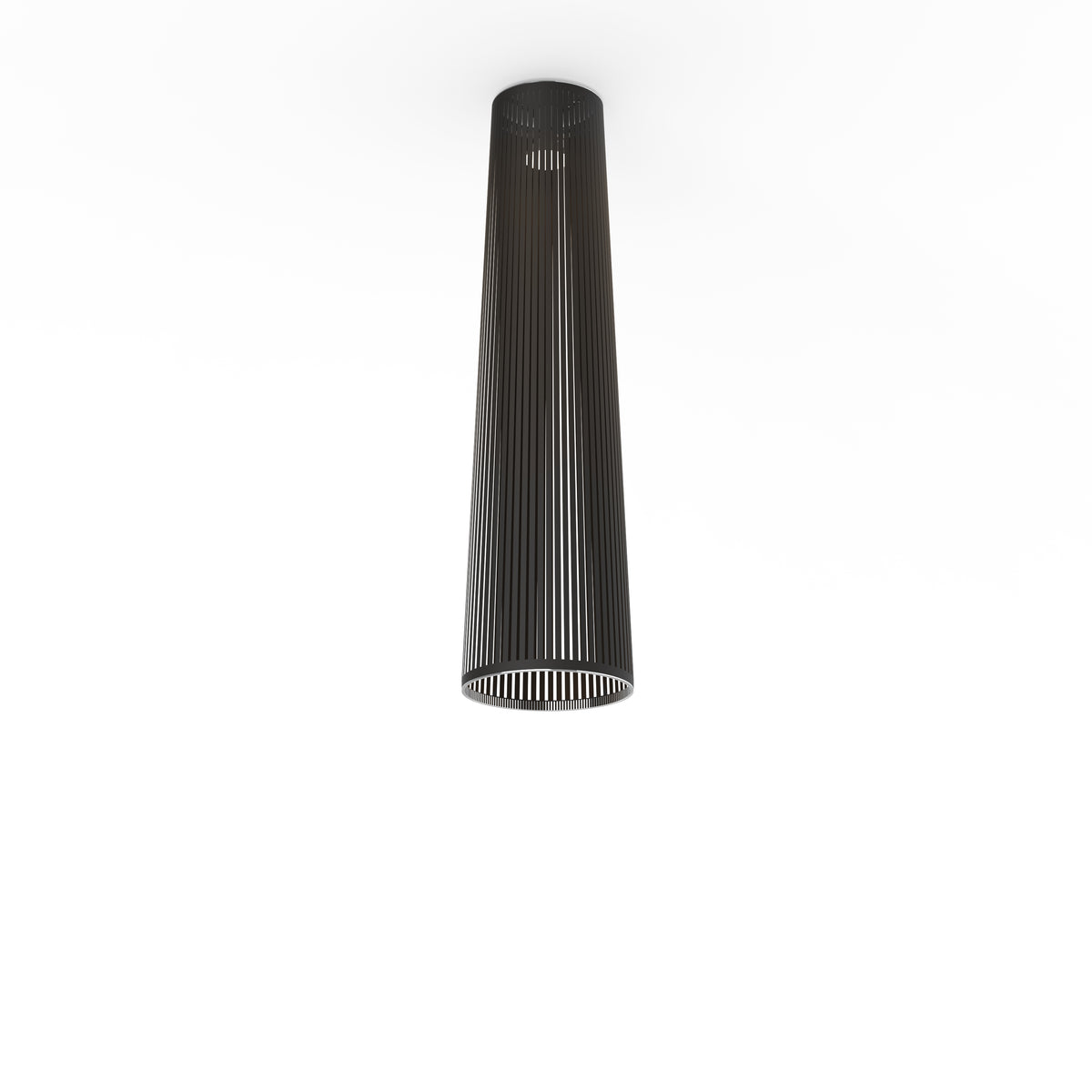 Pablo Solis Flush Mount in 48" H x 13" D, Black
