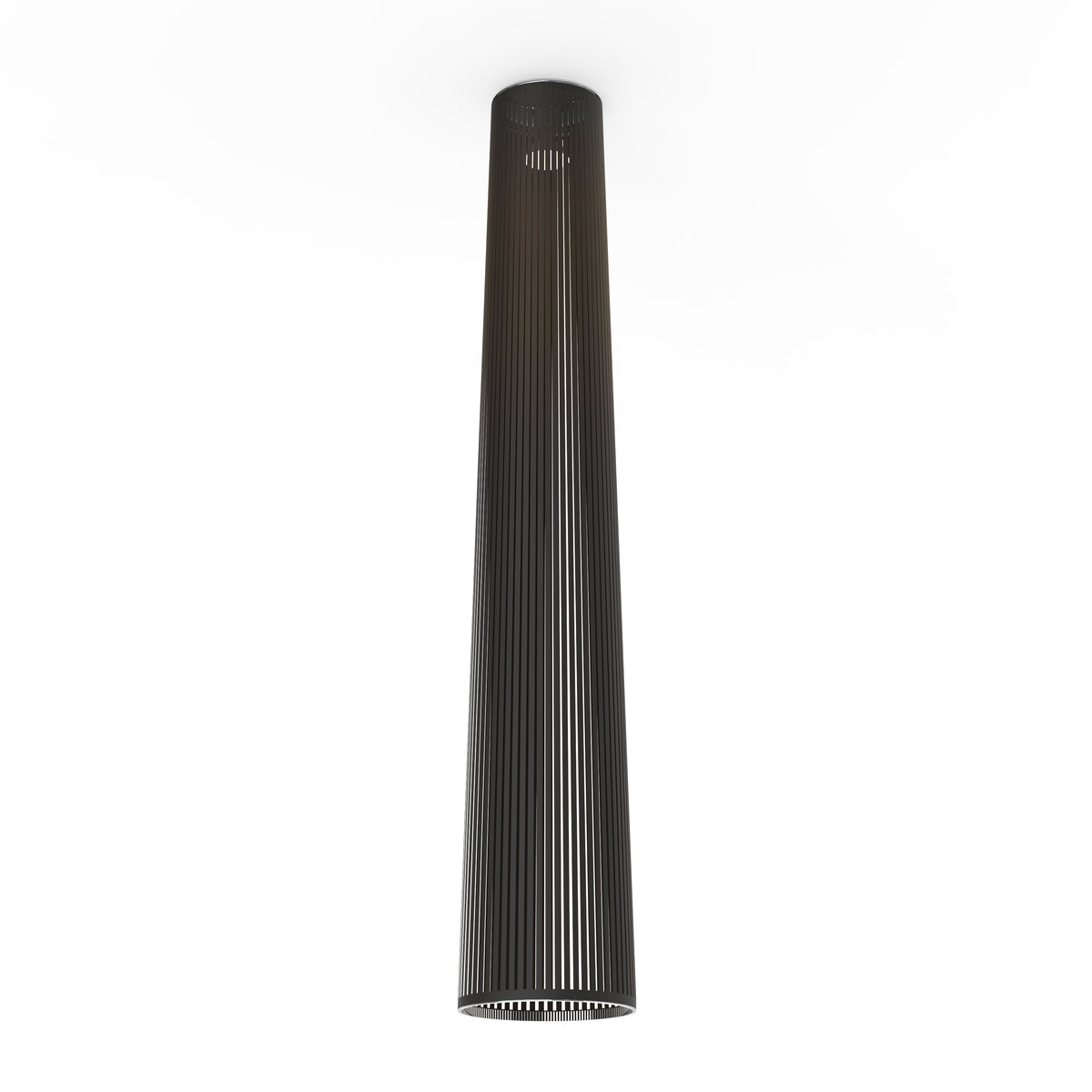 Pablo Solis Flush Mount in 72" H x 13" D, Black
