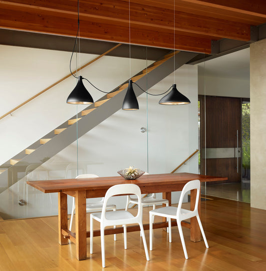 Pablo Swell 3-Light Chandelier styled in a room