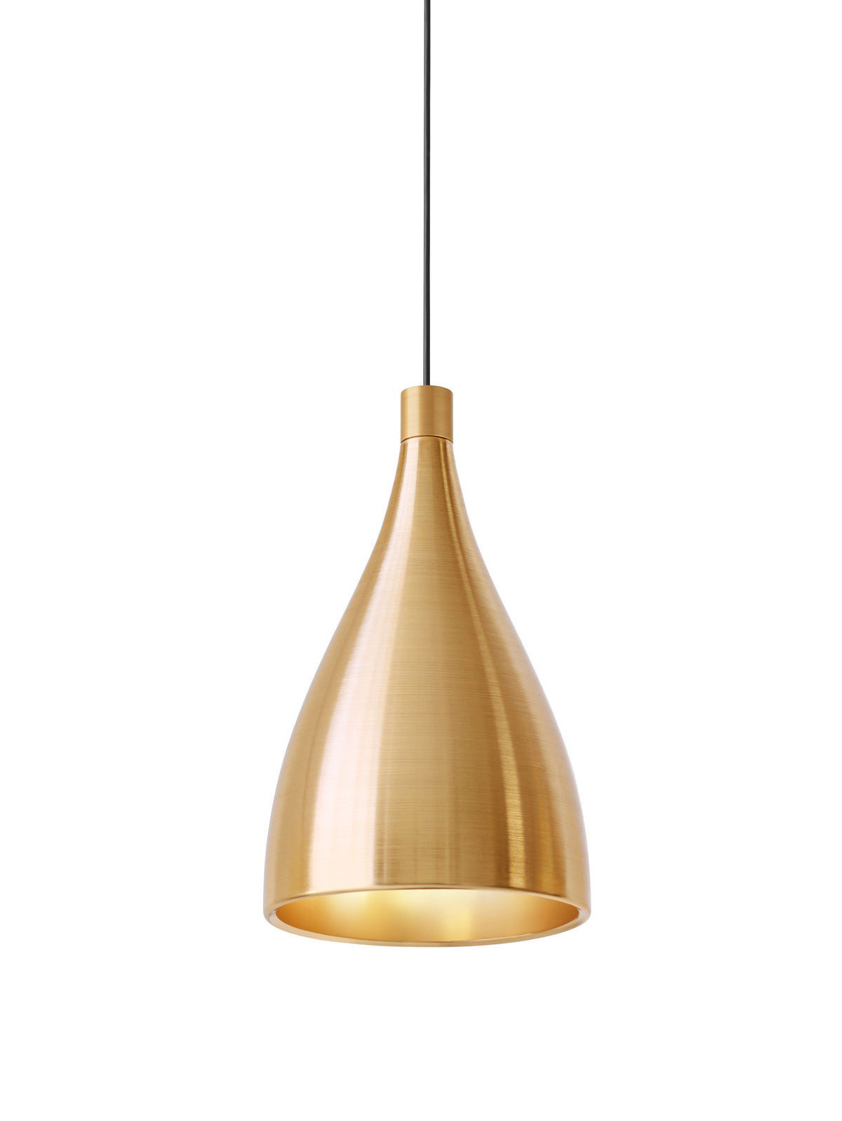 Pablo Swell XL Single LED Pendant in Brass, Brass