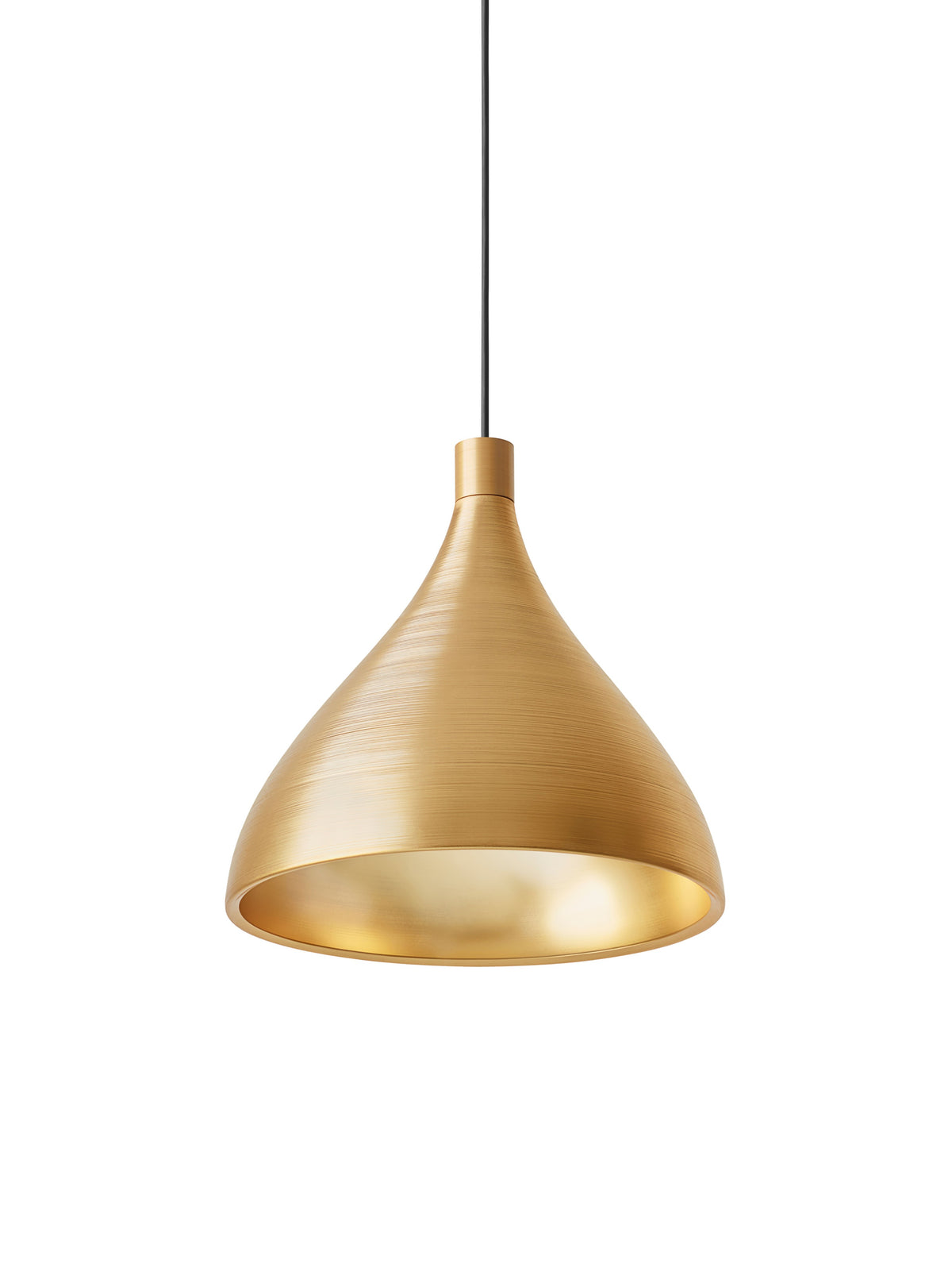 Pablo Swell XL Single LED Pendant in Brass, Brass