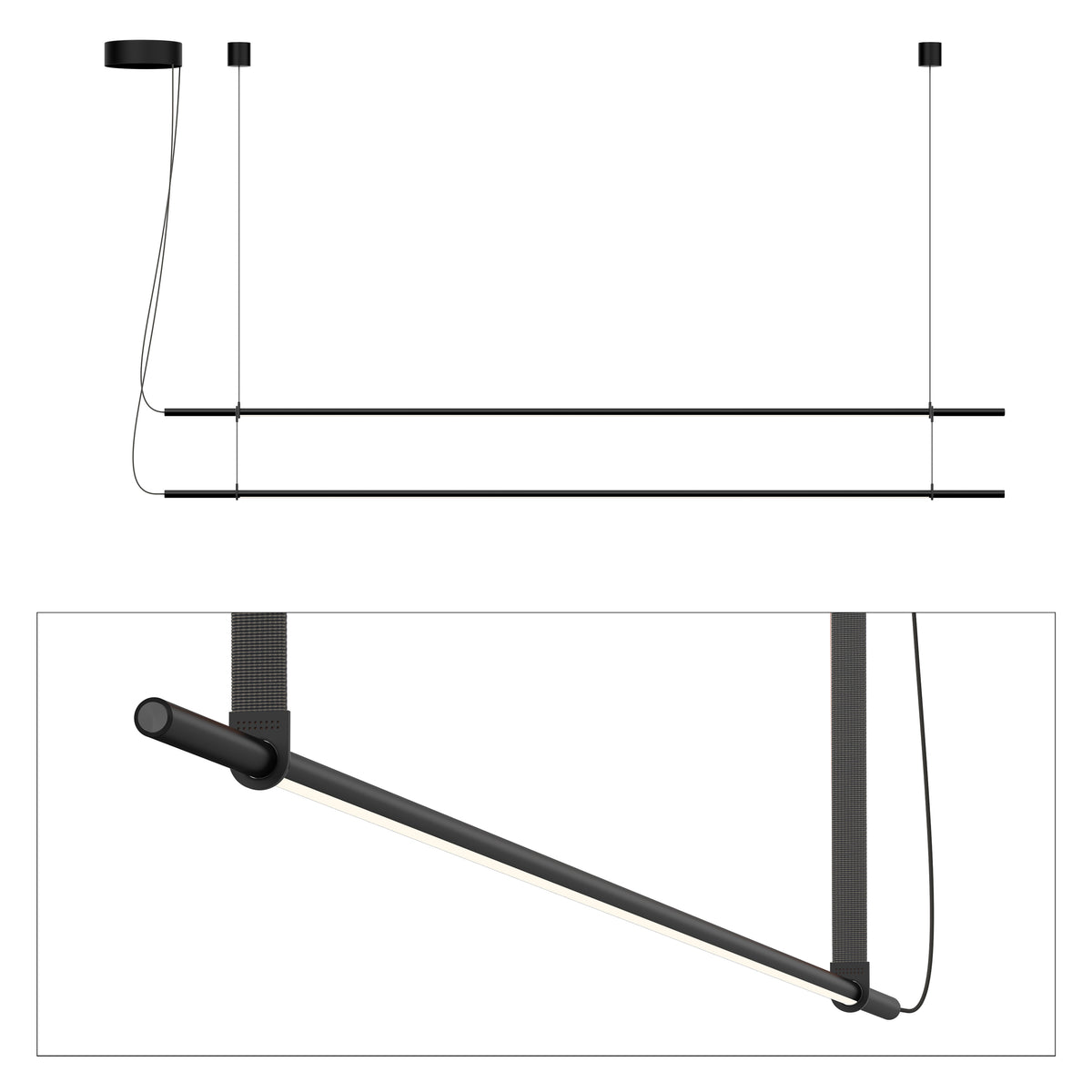 Pablo T.O 2 in Matte Black, Graphite