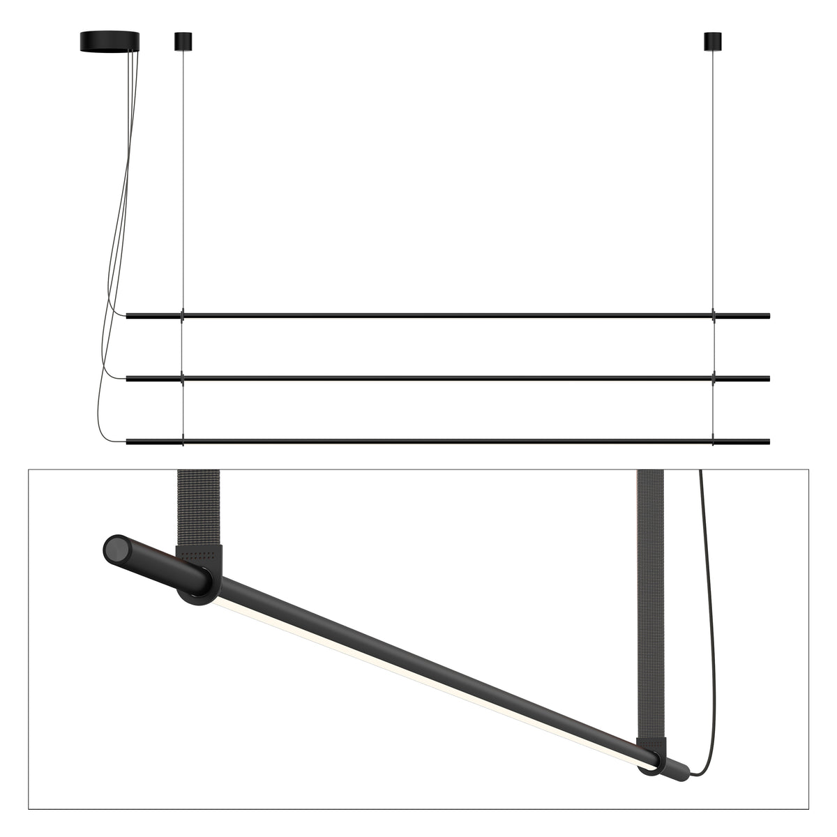 Pablo T.O 3 in Matte Black, Graphite