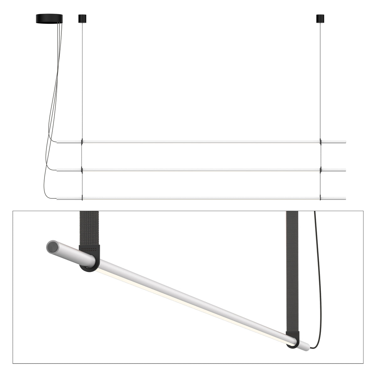 Pablo T.O 3 in Matte Light Grey, Graphite
