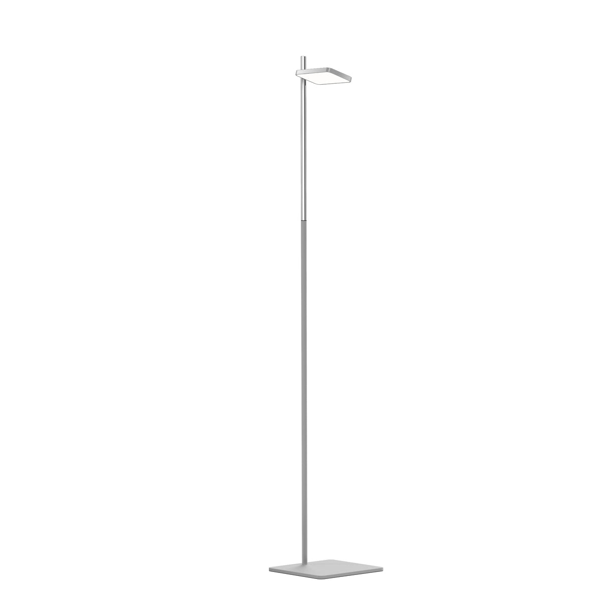 Pablo Talia LED Floor Lamp in Grey with Silver Post