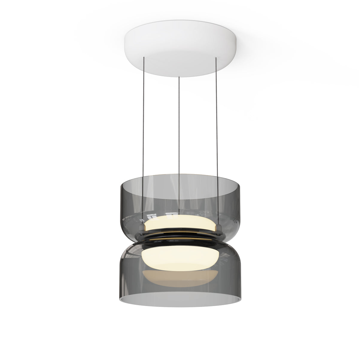 Pablo Totem Mini Up/Down LED Pendant in Smoke, White