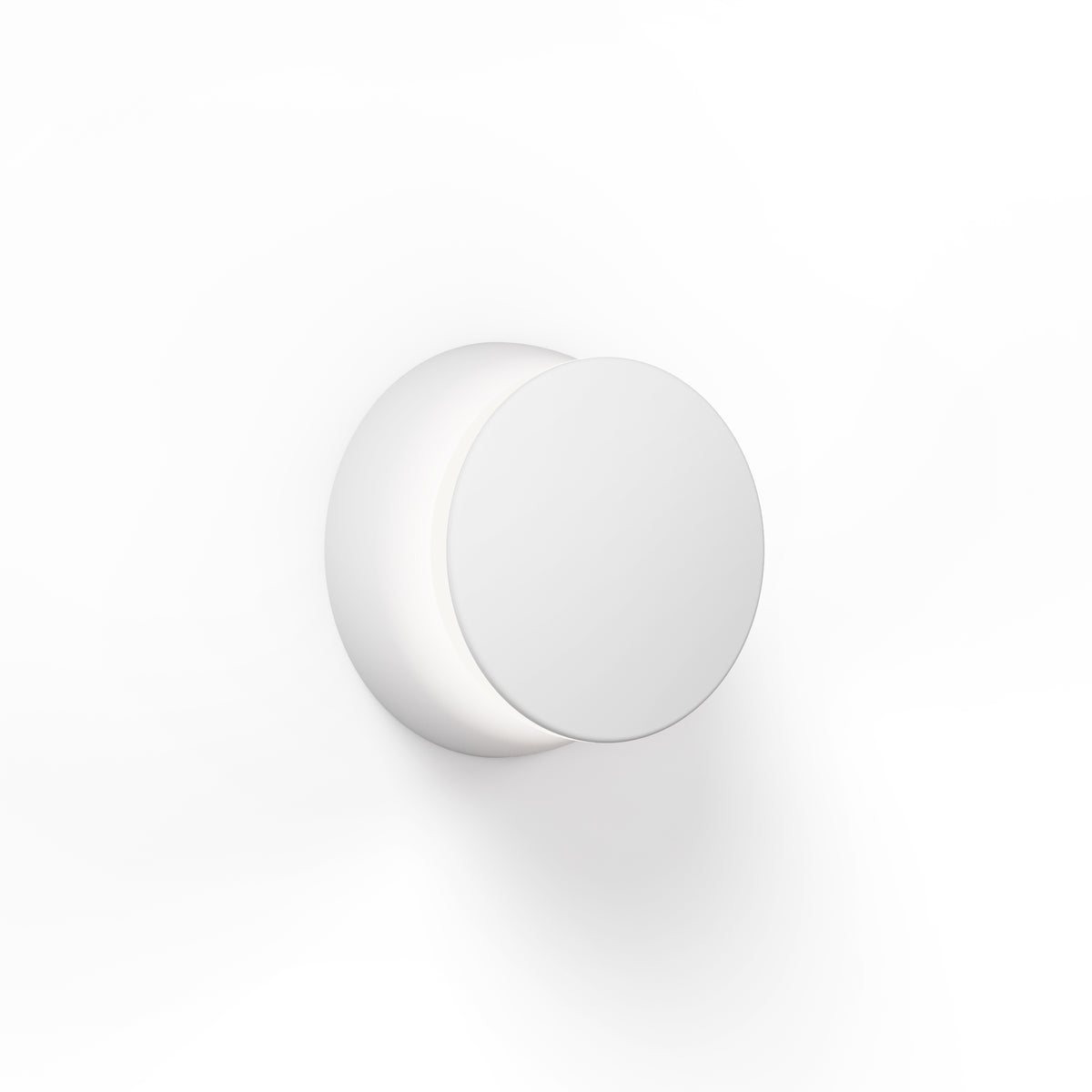 Pablo Totem Puck LED Wall/Ceiling Light in White Canopy, White Face Plate