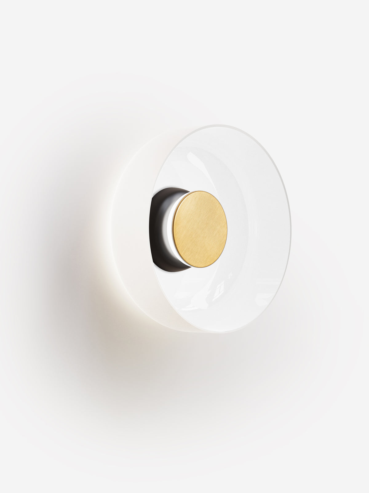 Pablo Totem Sconce Glass C & D in Shade C, Black, Brass