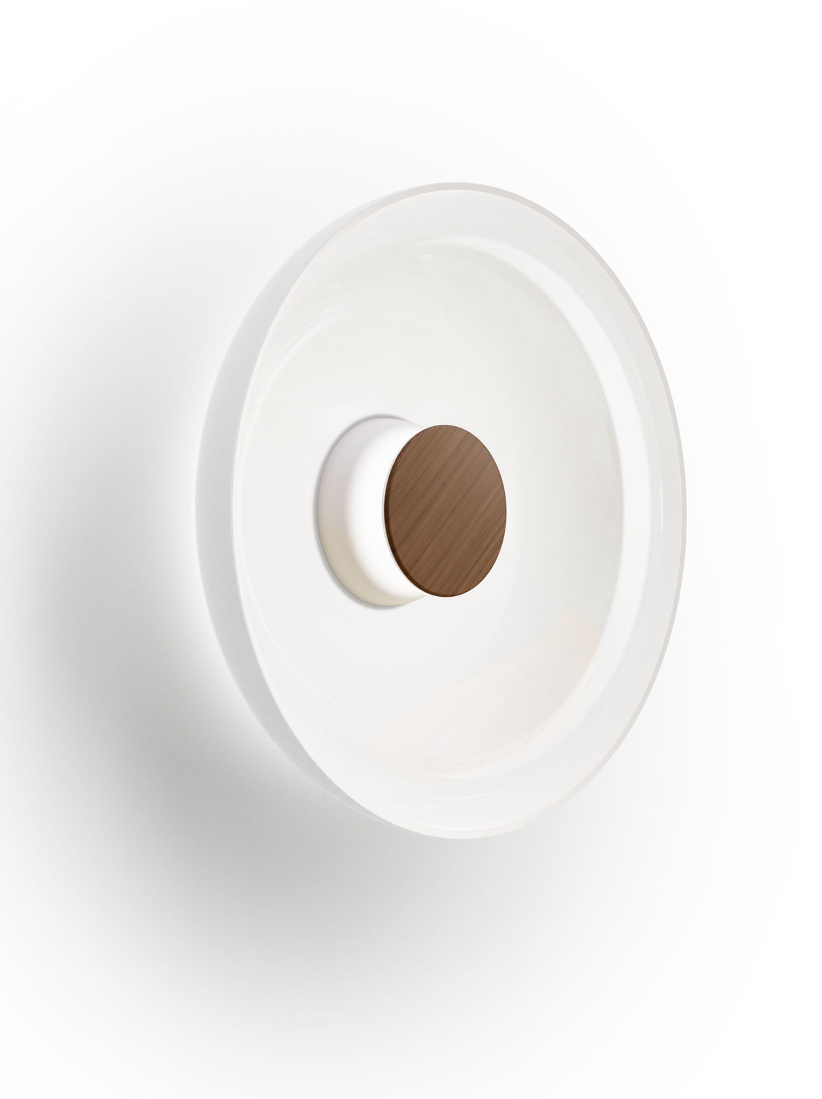 Pablo Totem Sconce Glass C & D in Shade D, White, Walnut