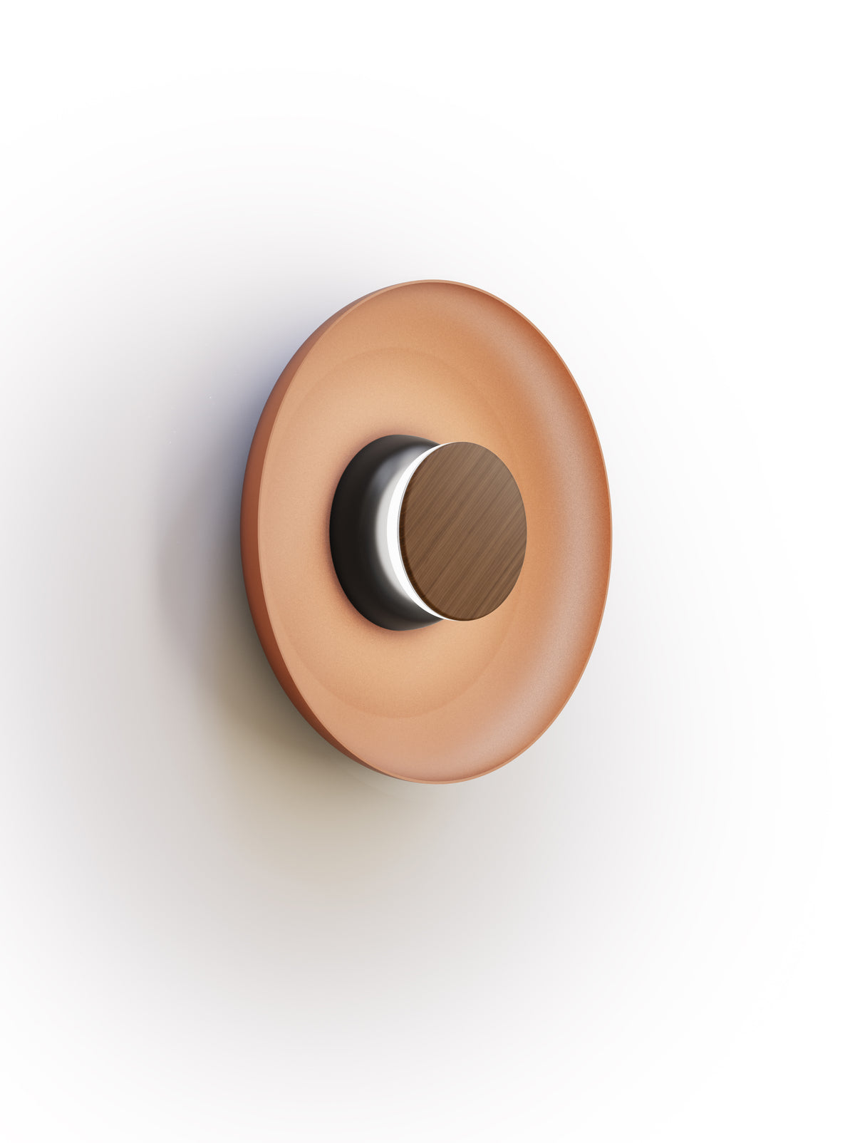 Pablo Totem Sconce Metal LED Wall Light in 12", Terracotta, Black, Walnut