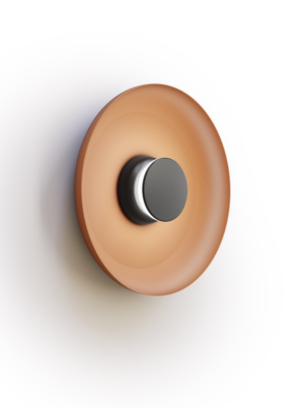 Pablo Totem Sconce Metal LED Wall Light in 15", Terracotta, Black, Black