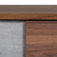 Nova Domus Palermo Modern Italian Faux Concrete and Walnut Nightstand