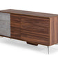 Nova Domus Palermo Modern Italian Faux Concrete and Walnut Dresser