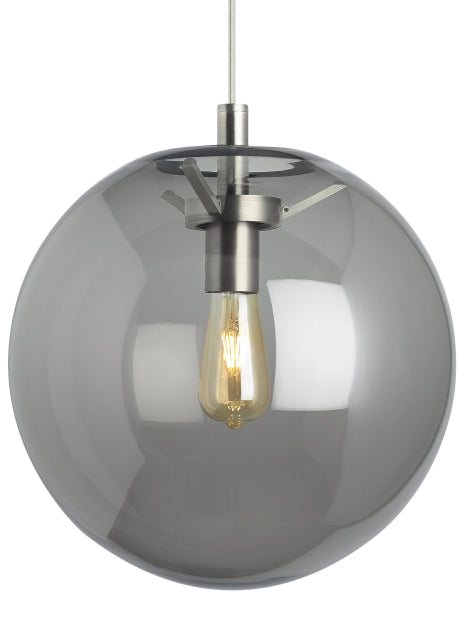 Palona Smoke Clear Glass Pendant Light 700Tdplnp by Visual & Comfort & Co