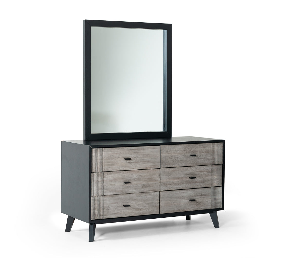 Nova Domus Panther Contemporary Grey and Black Dresser