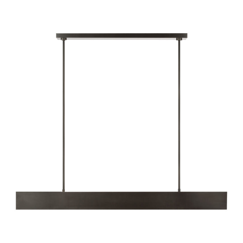 Pench 54 Tapered Brass Dimmable LED Chandelier by Visual & Comfort & Co