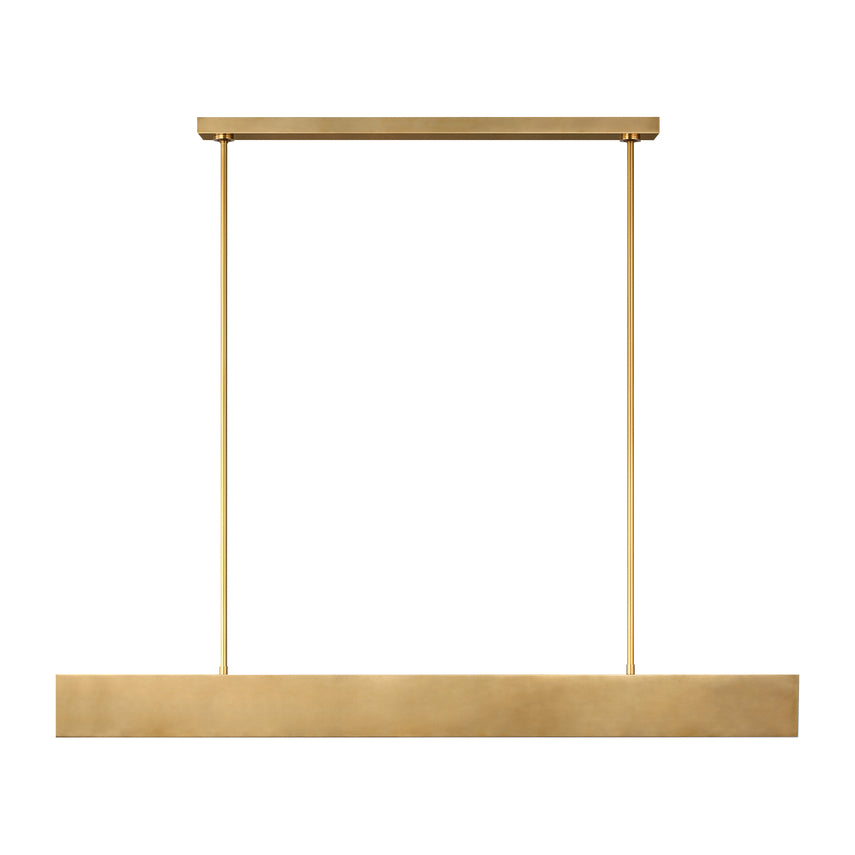 Visual Comfort Pench 54 Tapered Brass Dimmable Led Chandelier 