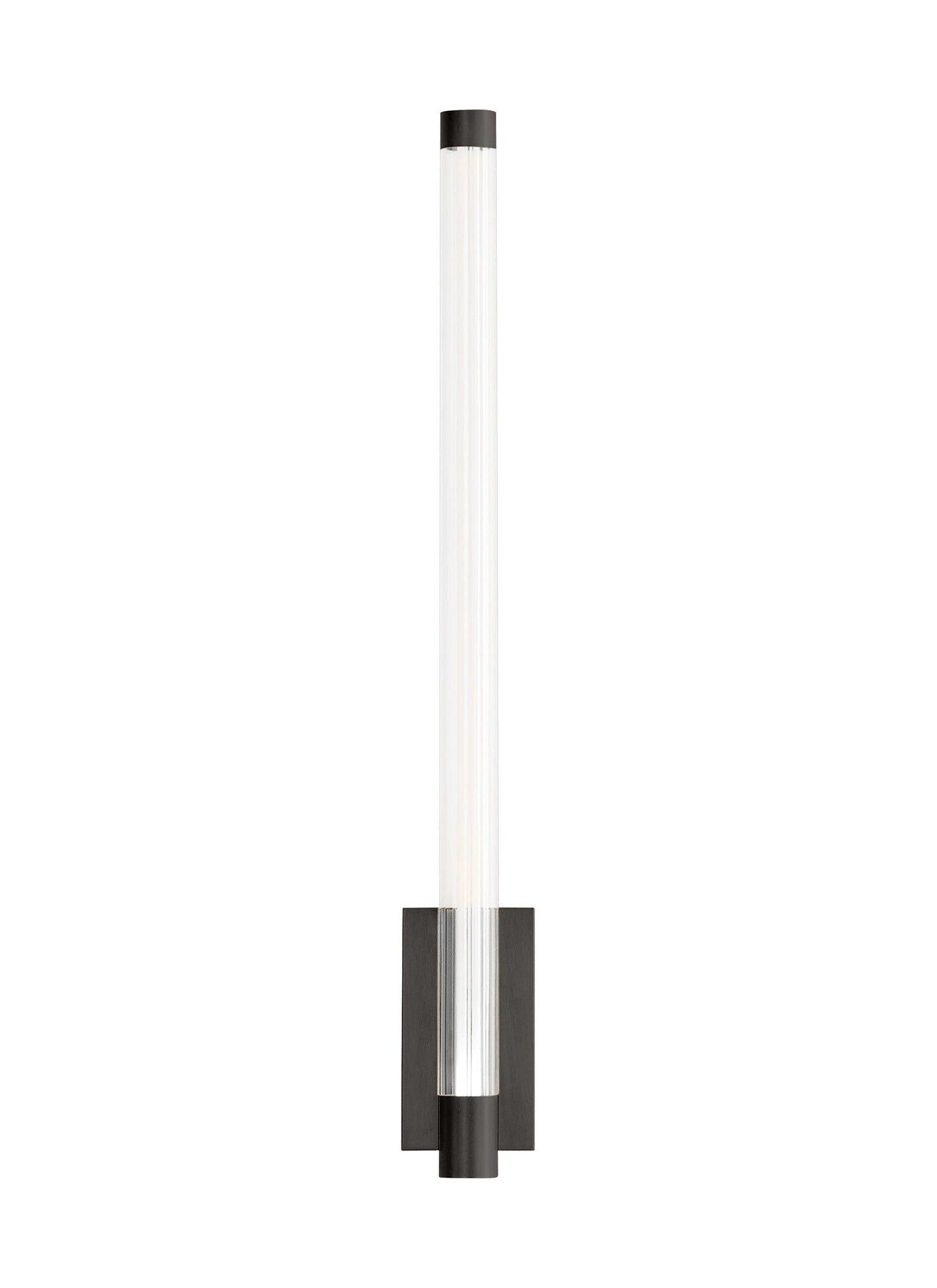 Phobos 1 Light LED Wall Sconce Vertical Brass 700Wsphb21 by Visual & Comfort & Co