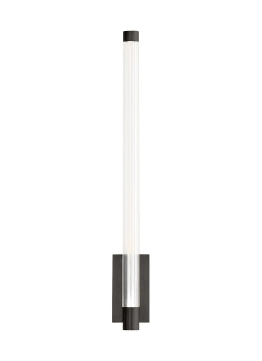 Phobos 1 Light LED Wall Sconce Vertical Brass 700Wsphb21 by Visual & Comfort & Co