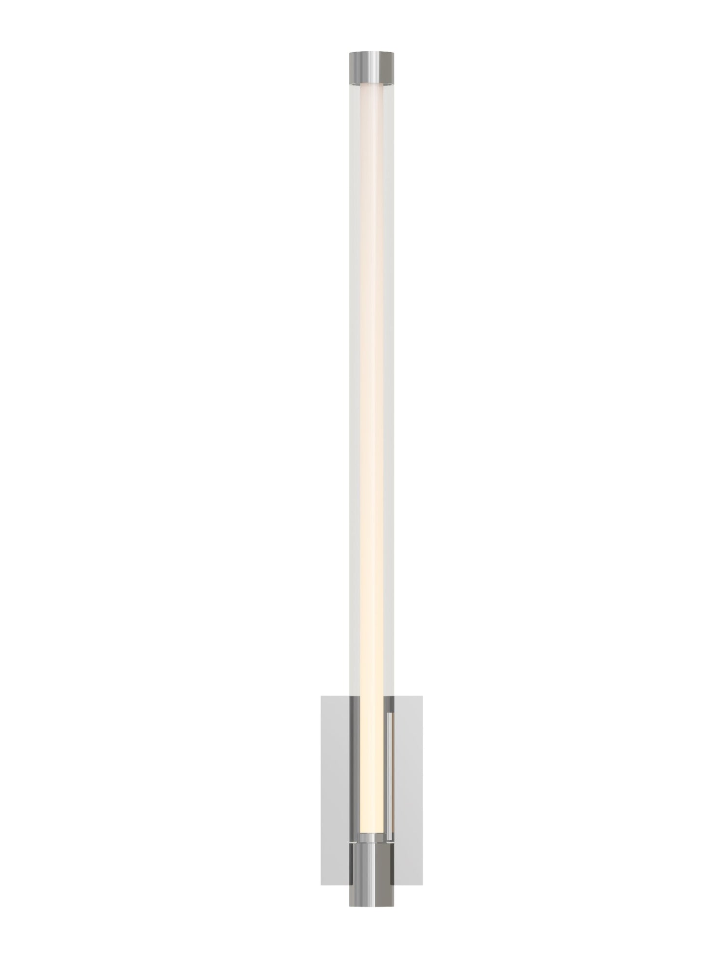 Phobos 1 Light LED Wall Sconce Vertical Brass 700Wsphb21 by Visual & Comfort & Co