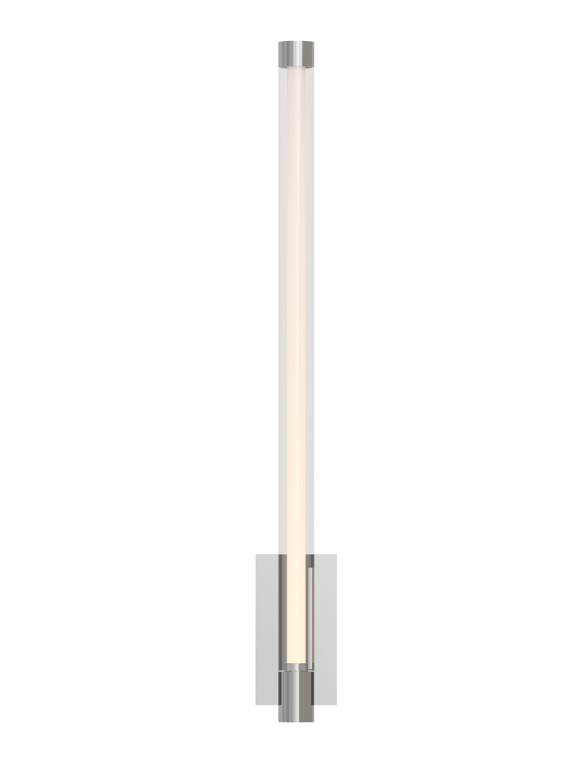 Phobos 1 Light LED Wall Sconce Vertical Brass 700Wsphb21 by Visual & Comfort & Co