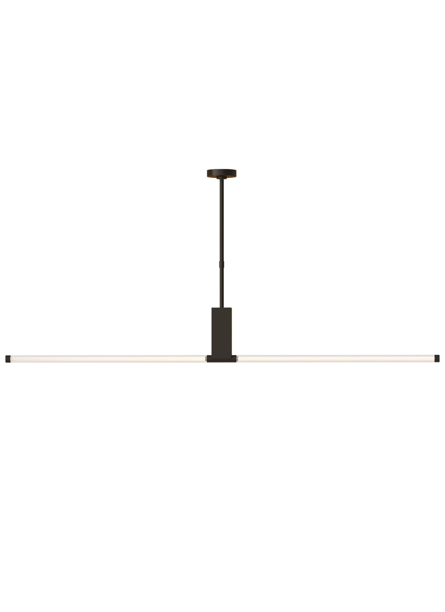 Phobos 66-inch Linear LED Glass Chandelier by Visual & Comfort & Co