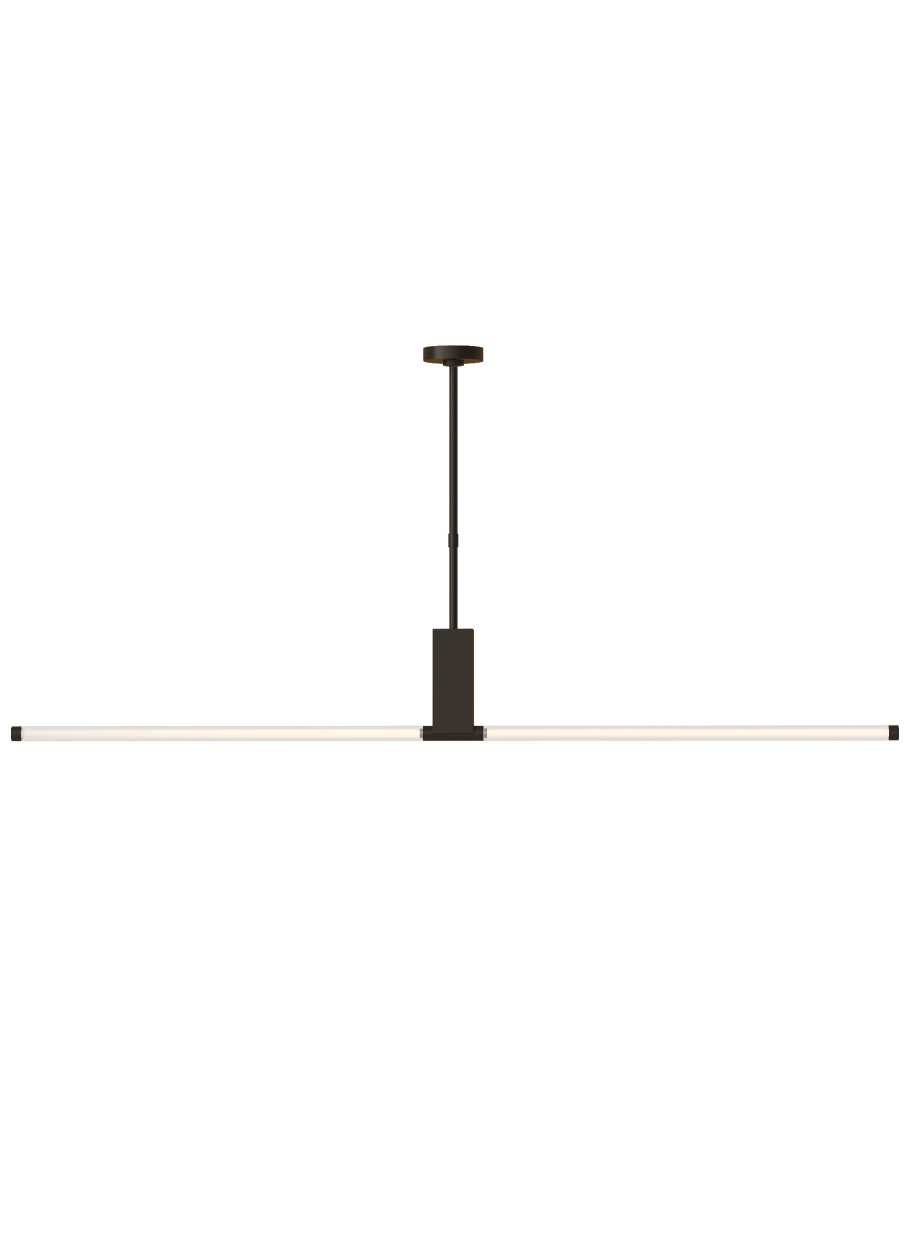 Phobos 66-inch Linear LED Glass Chandelier by Visual & Comfort & Co