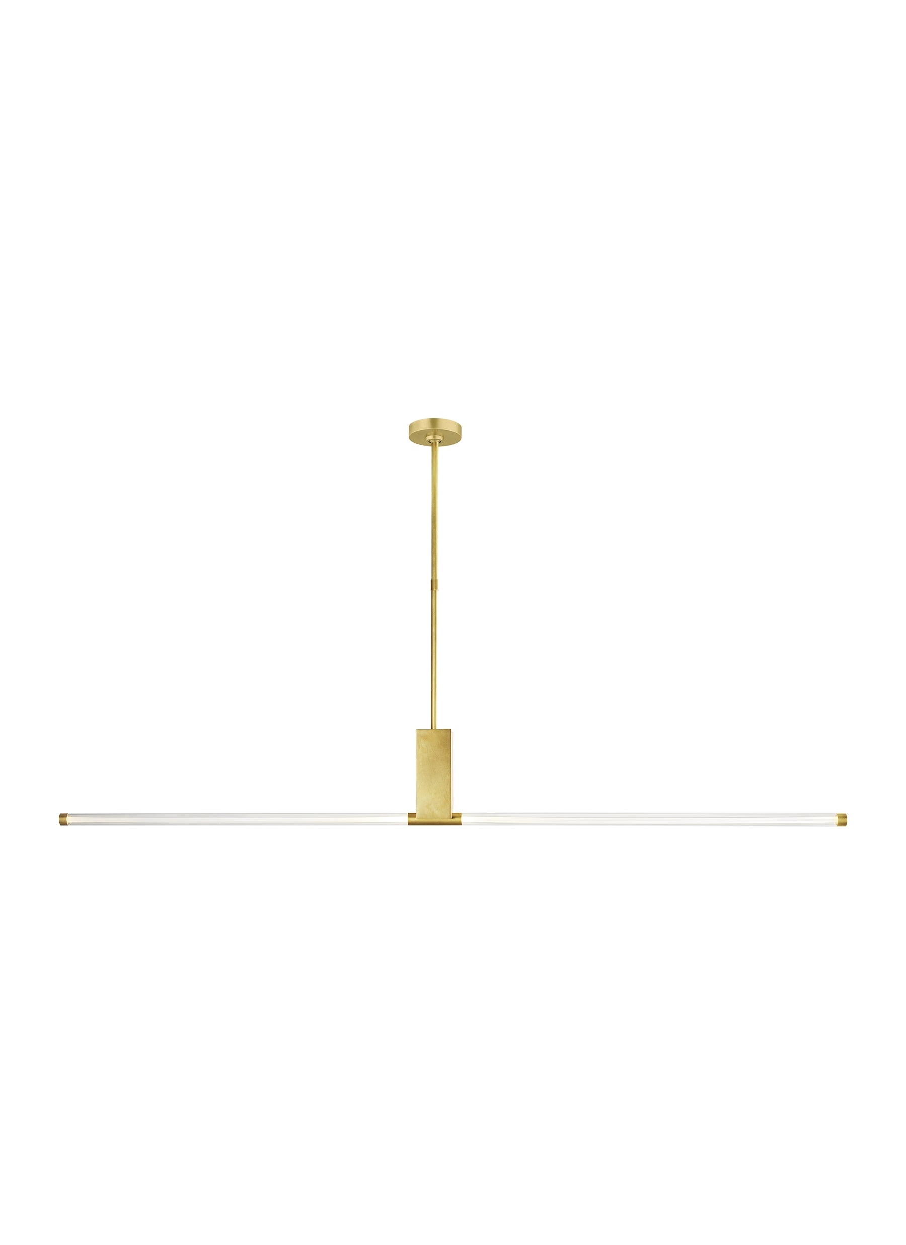 Phobos 66-inch Linear LED Glass Chandelier by Visual & Comfort & Co