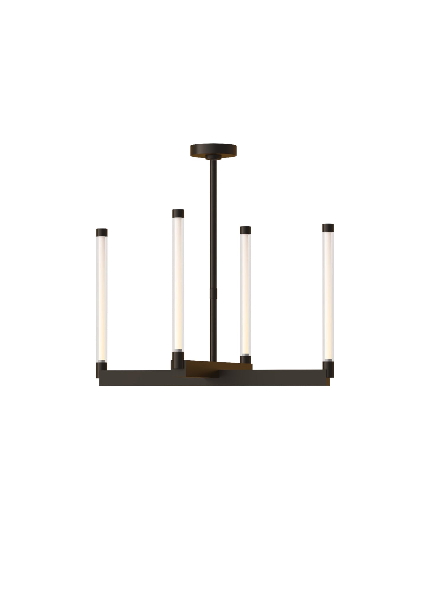 Visual Comfort Brass Bronze Led Chandelier 700Phb24 Phobos Dark Bronze