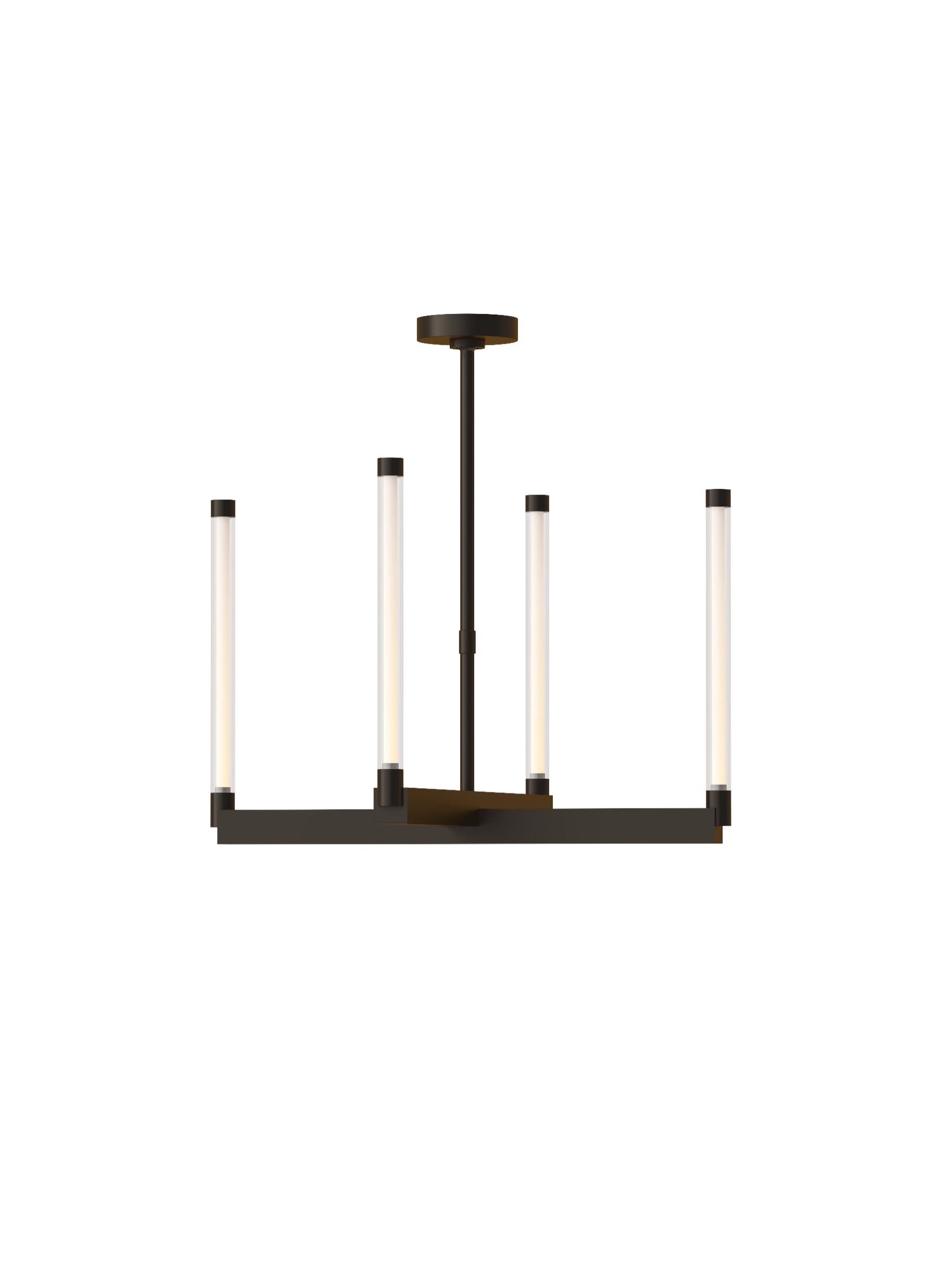 Visual Comfort Brass Bronze Led Chandelier 700Phb24 Phobos Natural Brass