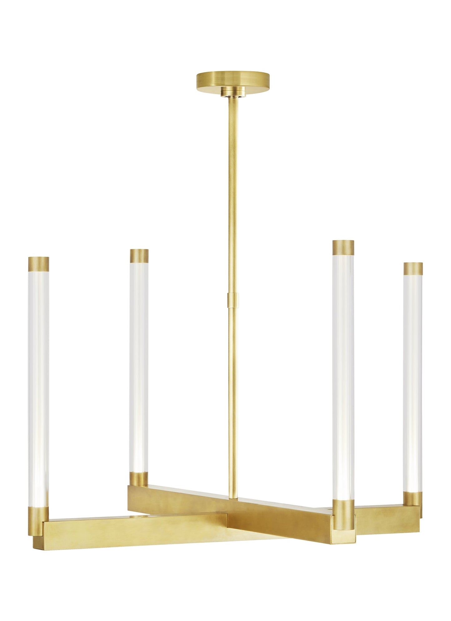 Visual Comfort Brass Bronze Led Chandelier 700Phb24 Phobos Natural Brass