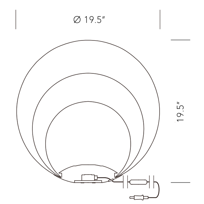 Yamagiwa Mayuhana Mie Floor Lamp by Toyo Ito, photo 3 (image 3 of 3)