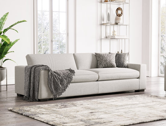 Divani Casa Poppy Modern White Fabric Sofa