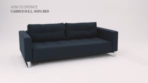 Innovation Living Cassius D.E.L. Queen Sofa Bed conversion video