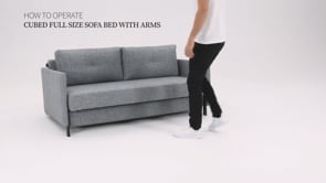Instructional video demonstrating how to open, close and use the sleeper sofa