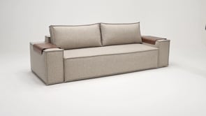 Step-by-step operation video for the Innovation Living Newilla full sleeper sofa demonstrating sofa-to-bed conversion