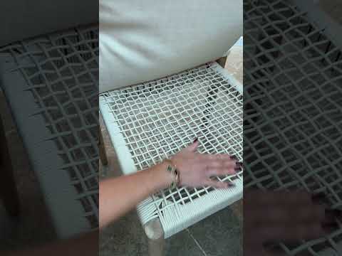 Video: Gata Cream Outdoor Dining Chair