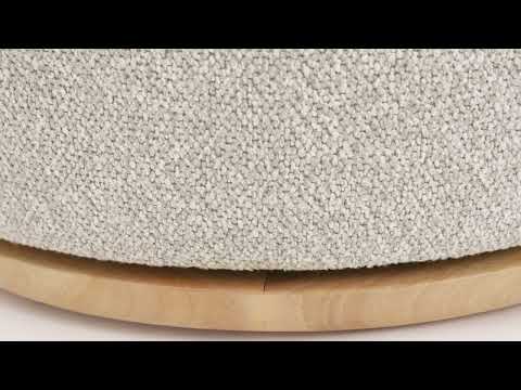 Video: Amaya Grey Textured Fabric Swivel Desk Chair from TOV Furniture