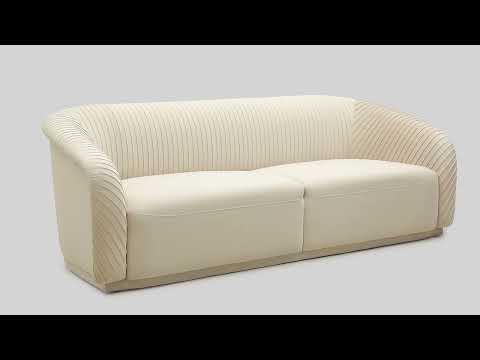 Video: Yara Pleated Velvet Sofa by Inspire Me! Home Decor from TOV Furniture