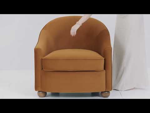 Video: Cettie Performance Velvet Accent Chair by TOV Furniture