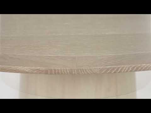 Video: Sahara Round Oak Dining Table from TOV Furniture available in 41" or 60"