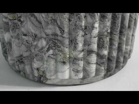 Video: Serafina Marble Pattern Concrete Indoor / Outdoor Side Table