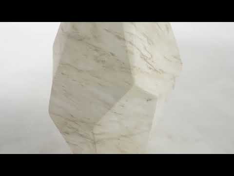 Video: Esme Faux Marble Round Side Table