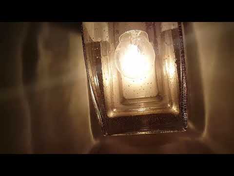 Besa video for aqua capped bubble glass wall sconce