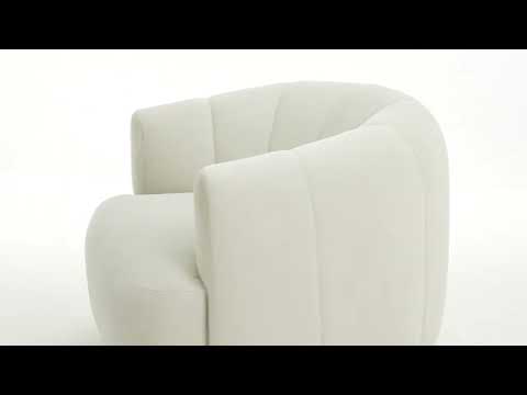 Video: Jasmine Performance Velvet Swivel Accent Chair