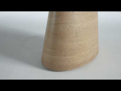 Video: Eclipse Textured Faux Travertine Indoor / Outdoor Side Table