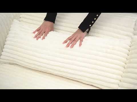 Video: Tarra Fluffy Oversized Cream Corduroy Modular Sectional from TOV Furniture