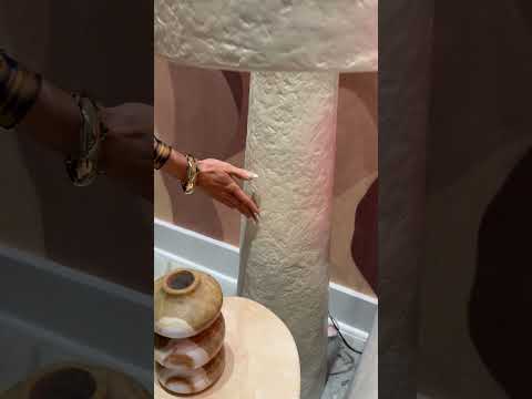 Video: Yala Cream Papier Mache Floor LampIMG 3345